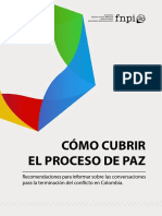 Guía para la cobertura del proceso de paz