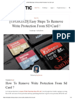 [UPDATED] Steps to Remove Write Protection From SD Card!