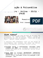 Grupo de Estudos de Introdução À Psicanálise - Encontro 2 - InSTITUTO GAIO