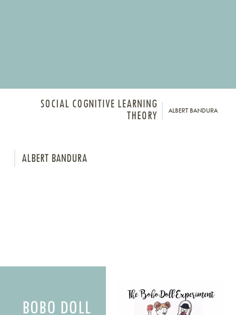 BANDURA SOCIAL COGNITIVE LEARNING THEORY PDF visual data 5