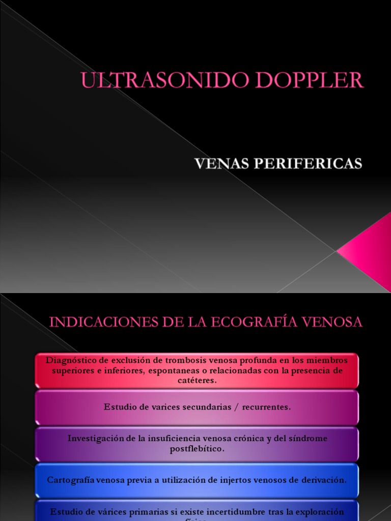 Ultrasonido Doppler Venoso Mi PDF Angiolog a Sistema Cardiovascular