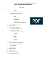 Stock Investing and Forecasting