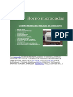 Horno Microondas COMPONENTES TESTEABLES DE UN HORNO MAGNETRON