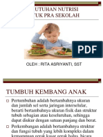 Nutrisi Untuk Pra Sekolah