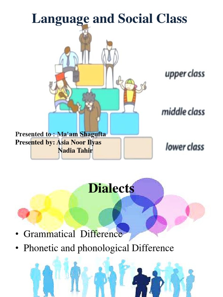 Language and Social Class Dynamics | PDF | Dialectology | Linguistics