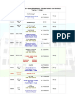 Surgery 2 2019 20 Schedule of Lectures Faculty