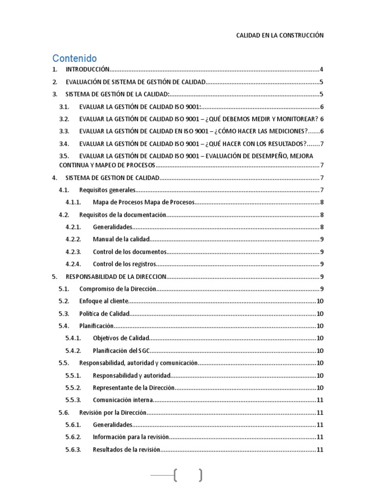 Gestión de Calidad en Construcción | PDF | Gestión de la calidad ...
