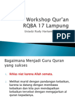 Workshop Qur'an RQBA 17 Lampung