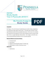 Dental Study Guide Year 3 Plymouth 2010/11 Ms Fenella Fudge 3.6