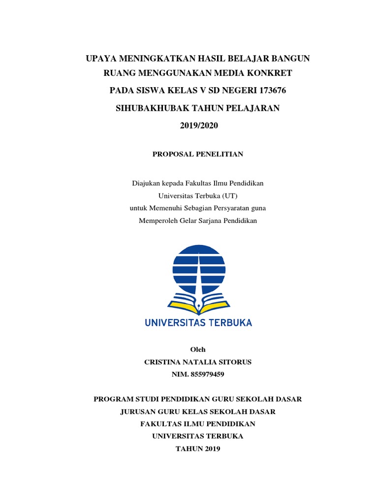 Proposal PTK Tina | PDF | Karier & Perkembangan