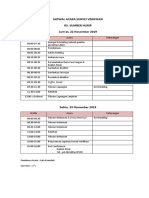 Jadwal Acara Survei Akreditasi 2019