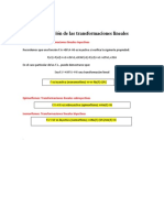 Clasificación de Las Transformaciones Lineales