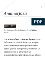 Anamorfosis arte óptica deformación imagen