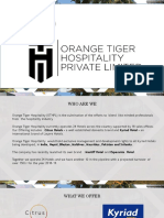 Orange Tiger Hospitality: India's Leading Hotel Chain