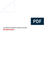 Swokowski Solution Manual Calculus