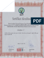 Sertifikat Akreditasi Teknik Informatika Tahun 2009-2010