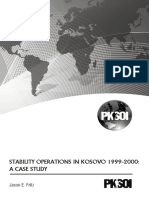 Stability Operations in Kosovo 1999-2000: A Case Study