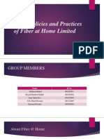 HRM Policies and Practices at Fiber at Home