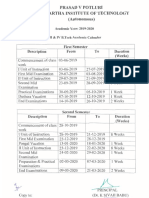 Academic Calendar