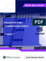 Pengantar Ilmu Administrasi Publik Modul 7 PDF