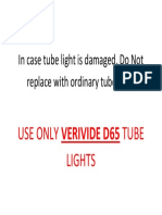 In Case Tube Light Is Damaged