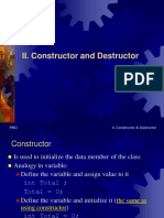 Constructor and Destructor Deep Dive