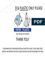 CLEAN PAPER & PLASTIC