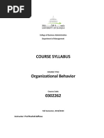 Syllabus Organizational Behavior Fall 2019-20 (RZ)