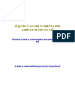 A Guide To Colour Mutations and Genetics in Parrots PDF