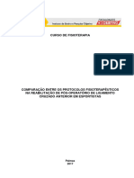 Comparação de protocolos de fisioterapia pós-LCA