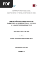 Comparacao de Dois Protocolos de Reabilitacao Apos Reconstrucao Cirurgica Do Ligamento Cruzado Anterior