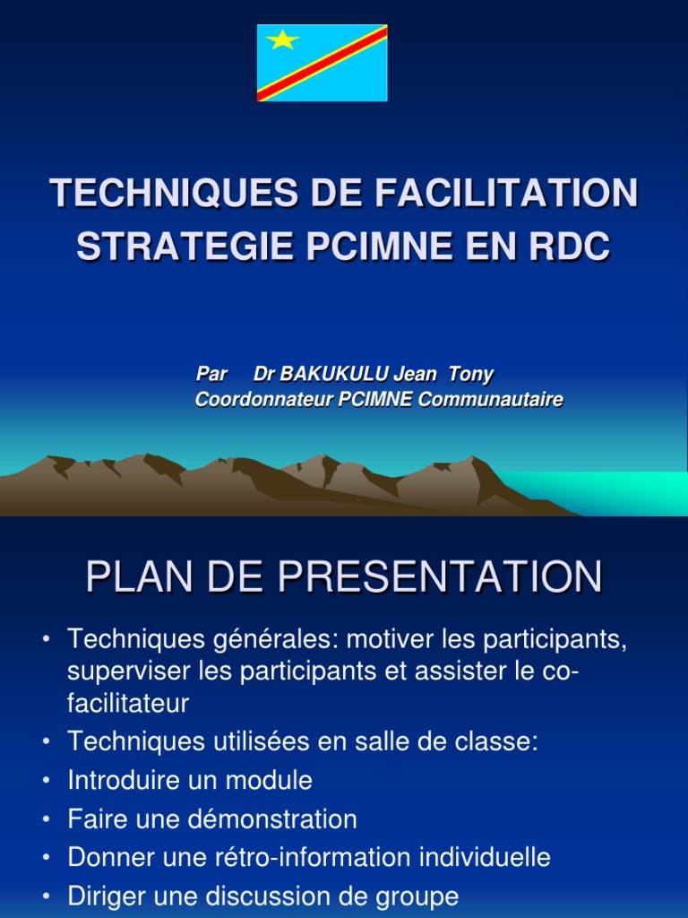 Techniques de Facilitation en RDC | PDF | Vidéo | Apprentissage