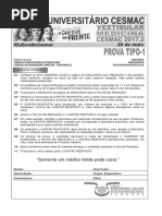Cesmac-prova e Gabarito 1ºdia Tipo1 Medicina Cesmac 2017.2