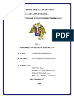 INFORME UREA POLIMEROS Finalllllllllllllllllll