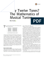 Why Twelve Tones? The Mathematics of Musical Tuning