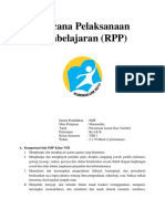 RPP Matematika Persamaan Linear