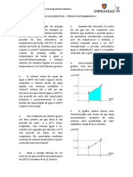 Lista AV2 - Termodinamica