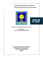 Sejarah Pemikiran Ekonomi Aliran Sejarah