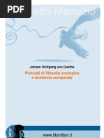 Goethe-principii Di Filosofia Zoologica Etc