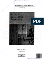 Solutions Manual To Principles of Geotechnical Engineering by B