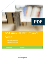 Handbook On GST Annual Return and Audit November 2018 Edn CA Pritam Mahure and CA Vaishali Kharde PDF