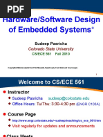 Hardware/Software Design of Embedded Systems: Sudeep Pasricha