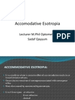 Accommodative Esotropia