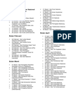 Daftar Hari Peringatan Nasional