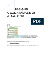 Membangun Geodatabase Di ArcGIS 10