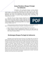 Masuknya Bangsa Portugis Di Indonesia