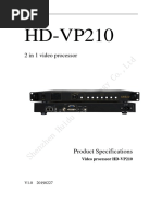 Manual Procesadora HD para Pantallas Led VP210