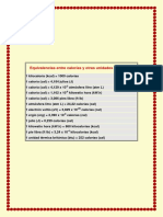 Equivalencias Energétricas PDF