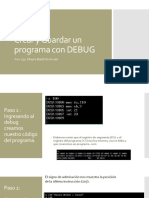 Crear y Guardar Un Programa Con DEBUG