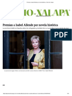Premian a Isabel Allende Por Novela Histórica - Diario de Xalapa